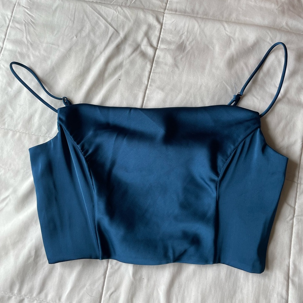 Madida | NWT Blue Silk Top